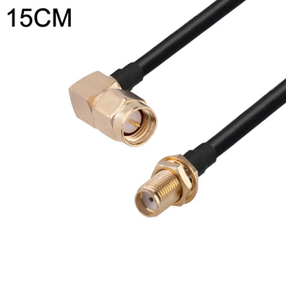 SMA Male Elbow to SMA Female RG174 RF Coaxial Adapter Cable, Length: 15cm - Connectors by buy2fix | Online Shopping UK | buy2fix