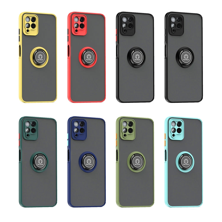 For T-Mobile REVVL 6 Pro 5G Q Shadow 1 Series TPU + PC Phone Case with Ring(Yellow) - More Brand by buy2fix | Online Shopping UK | buy2fix