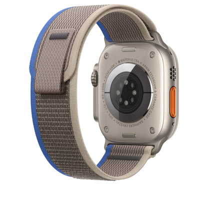 Nylon Watch Band For Apple Watch Ultra 49mm / Series 8&7 45mm / SE 2&6&SE&5&4 44mm(Grey) - Smart Wear by buy2fix | Online Shopping UK | buy2fix