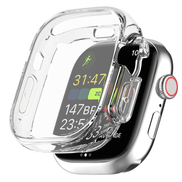 TPU All-inclusive Transparent Protective Case For Apple Watch Ultra 49mm - Watch Cases by buy2fix | Online Shopping UK | buy2fix