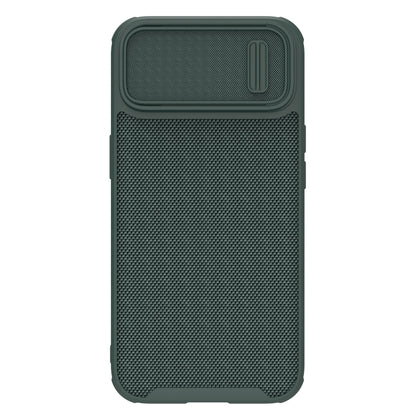 For iPhone 14 NILLKIN 3D Textured Camshield PC + TPU Phone Case(Green) - iPhone 14 Cases by NILLKIN | Online Shopping UK | buy2fix