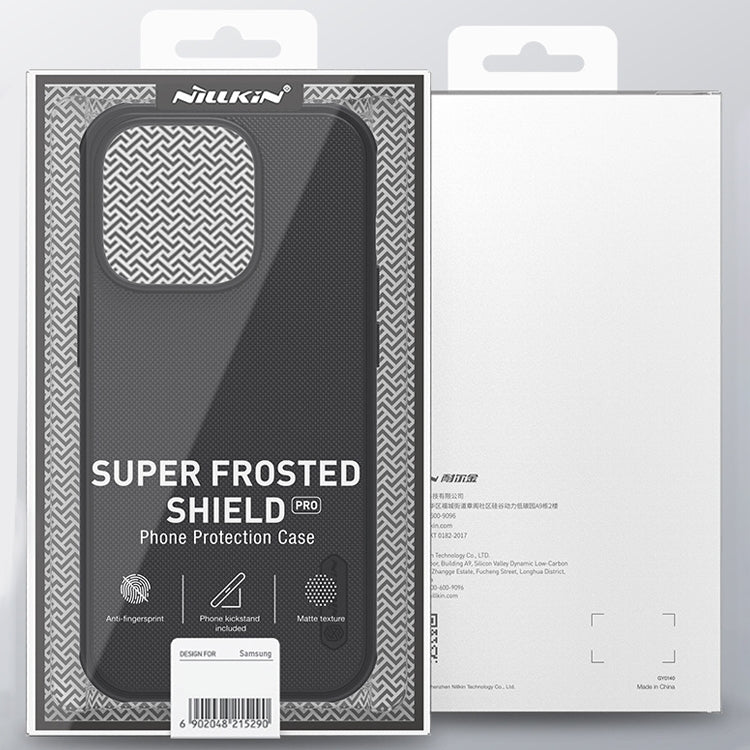 For iPhone 14 Pro Max NILLKIN Frosted Shield Pro Magsafe Phone Case(Black) - iPhone 14 Pro Max Cases by NILLKIN | Online Shopping UK | buy2fix