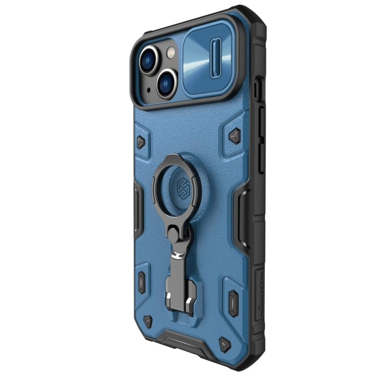 For iPhone 14 Plus  NILLKIN Shockproof CamShield Armor Protective Case(Blue) - iPhone 14 Plus Cases by NILLKIN | Online Shopping UK | buy2fix