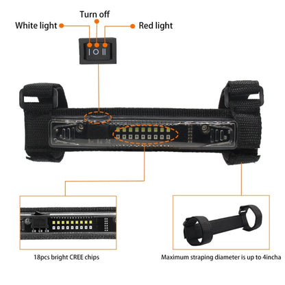 For UTV ATV Polaris RZR Golf Cart Motorcycle Two-color LED Guard Bar Light, Shell Color:Smoked(White + Green) - In Car by buy2fix | Online Shopping UK | buy2fix