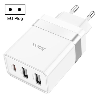 hoco N21 Pro Tourer PD 30W QC3.0 2USB-A+USB-C / Type-C Travel Charger, Plug Type:EU Plug - Mobile Accessories by hoco | Online Shopping UK | buy2fix