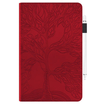 For Xiaomi Redmi Pad 10.61 Life Tree Series Horizontal Flip Leather Case with Holder(Red) - Mobile Accessories by buy2fix | Online Shopping UK | buy2fix