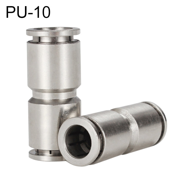 PU-10 LAIZE Nickel Plated Copper Straight Pneumatic Quick Fitting Connector -  by LAIZE | Online Shopping UK | buy2fix