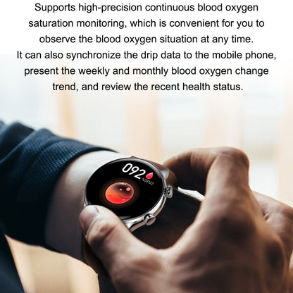 Ochstin 5HK8 Pro 1.36 inch Round Screen Blood Oxygen Blood Pressure Monitoring Bluetooth Smart Watch, Strap:Silicone(Gold) - Smart Wear by OCHSTIN | Online Shopping UK | buy2fix
