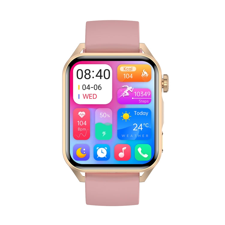 Ochstin 5HK28 1.78 inch Square Screen Silicone Strap Smart Watch Supports Bluetooth Call Function/Blood Oxygen Monitoring(Pink) - Smart Wear by OCHSTIN | Online Shopping UK | buy2fix
