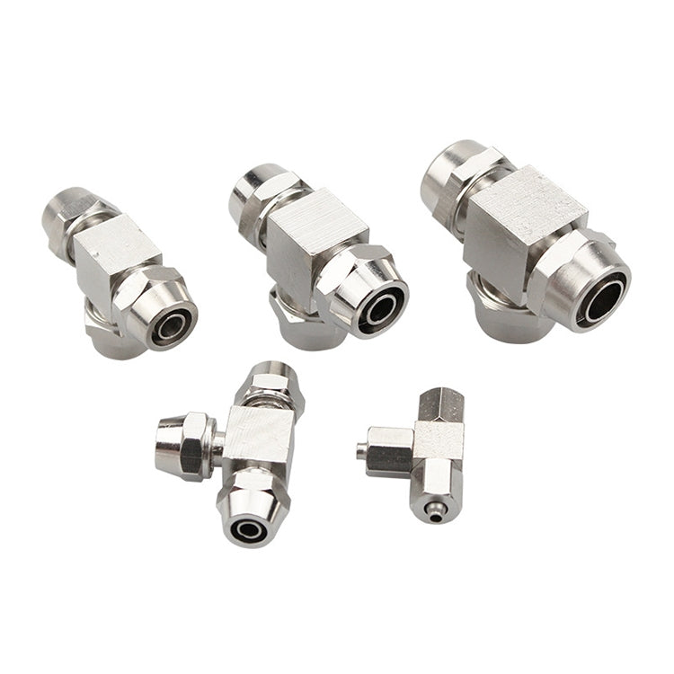 PE-8 LAIZE Nickel Plated Copper Y-type Tee Pneumatic Quick Connector -  by LAIZE | Online Shopping UK | buy2fix