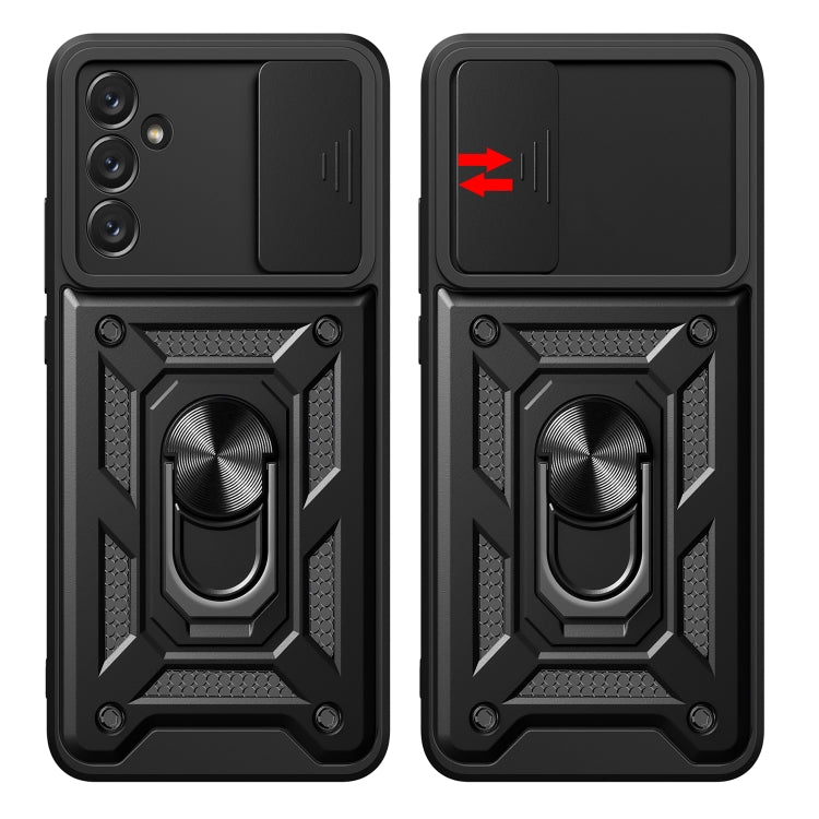 For Samsung Galaxy A14 5G Sliding Camera Cover Design TPU+PC Phone Case(Black) - Galaxy Phone Cases by buy2fix | Online Shopping UK | buy2fix