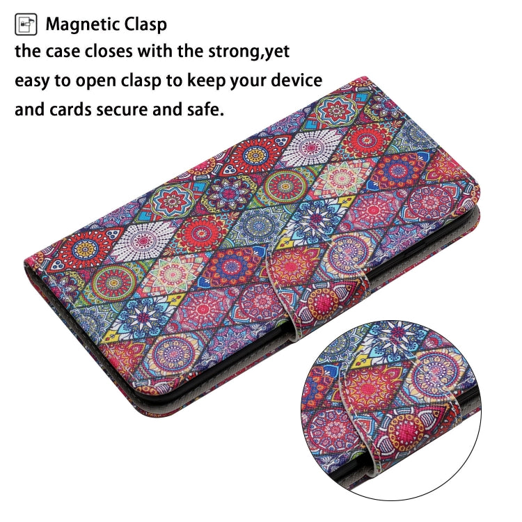 For Xiaomi Redmi A1 Colored Drawing Pattern Leather Phone Case(Diamond Kaleidoscope) - Xiaomi Cases by buy2fix | Online Shopping UK | buy2fix