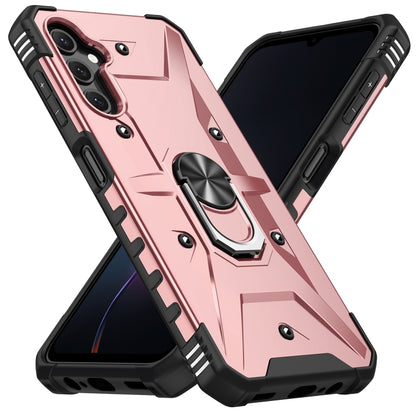 For Samsung Galaxy A14 5G Ring Holder Phone Case(Rose Gold) - Galaxy Phone Cases by buy2fix | Online Shopping UK | buy2fix
