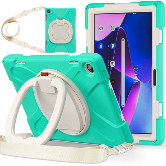 For Lenovo Tab M10 10.1 3rd Gen Silicone + PC Protective Tablet Case(Mint Green) - For Lenovo by buy2fix | Online Shopping UK | buy2fix