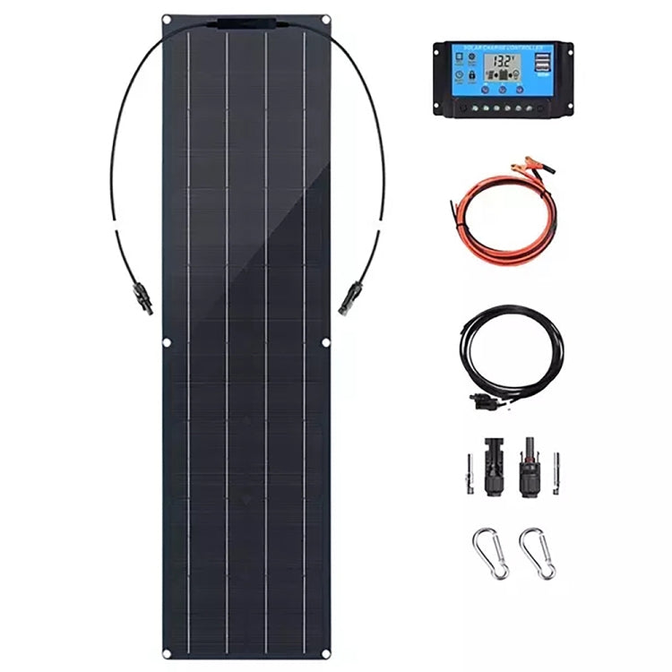 50W Single Board with 40A Controller PV System Solar Panel(Black) - Solar Panels by buy2fix | Online Shopping UK | buy2fix