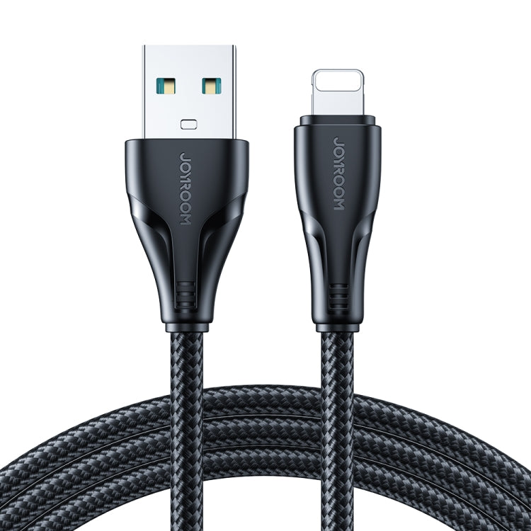 JOYROOM 2.4A USB to 8 Pin Surpass Series Fast Charging Data Cable, Length:1.2m(Black) - Normal Style Cable by JOYROOM | Online Shopping UK | buy2fix