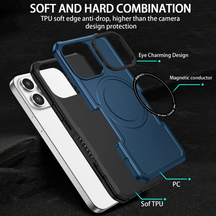 For Samsung Galaxy S23+ 5G MagSafe Shockproof Armor Phone Case(Dark Blue) - Galaxy S23+ 5G Cases by buy2fix | Online Shopping UK | buy2fix