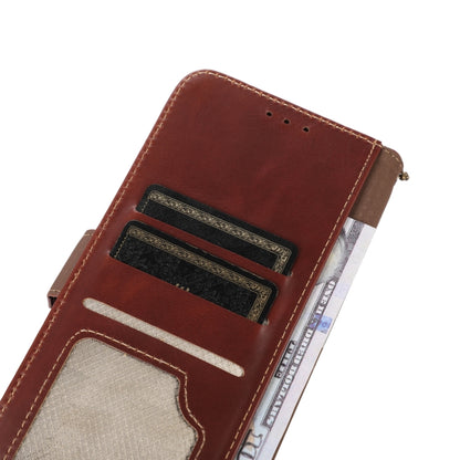 For Nokia X30 5G Crazy Horse Top Layer Cowhide Leather Phone Case(Brown) - Nokia Cases by buy2fix | Online Shopping UK | buy2fix