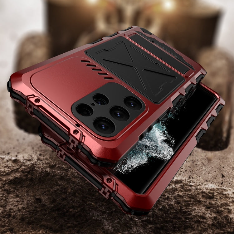 For Samsung Galaxy S23 Ultra 5G R-JUST Life Waterproof Dustproof Shockproof Phone Case(Red) - Galaxy S23 Ultra 5G Cases by R-JUST | Online Shopping UK | buy2fix