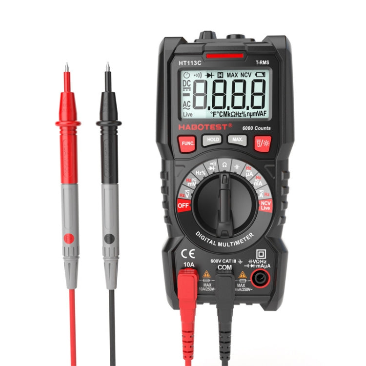 HABOTEST HT113C Automatic Range High-precision Digital Multimeter - Digital Multimeter by HABOTEST | Online Shopping UK | buy2fix