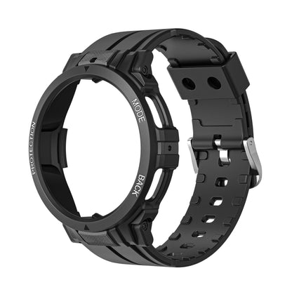 For Samsung Galaxy Watch 5 Pro 45mm Sport Integrated TPU Watch Band(Black) - Watch Bands by buy2fix | Online Shopping UK | buy2fix