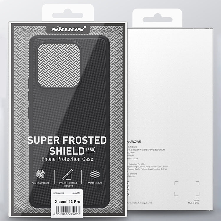 For Xiaomi 13 Pro NILLKIN Frosted Shield Pro PC + TPU Phone Case(Black) - 13 Pro Cases by NILLKIN | Online Shopping UK | buy2fix