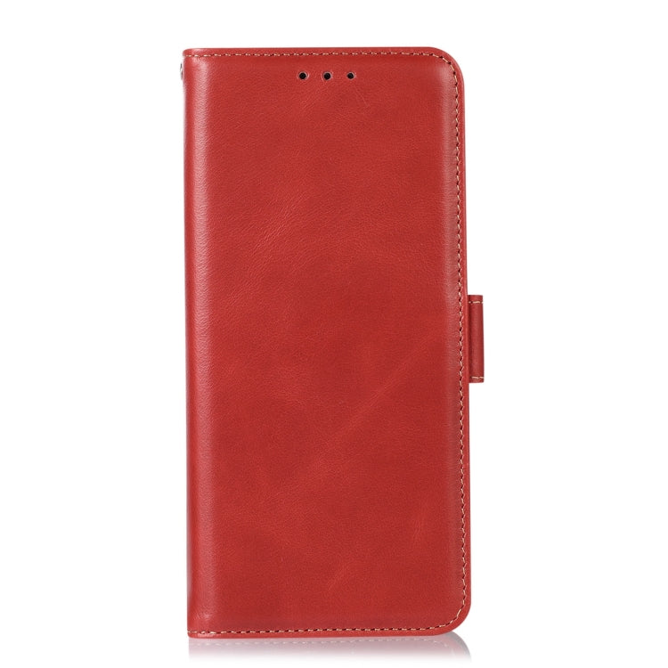 For OnePlus 11 5G Crazy Horse Top Layer Cowhide RFID Leather Phone Case(Red) - OnePlus Cases by buy2fix | Online Shopping UK | buy2fix