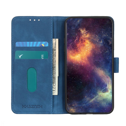 For Samsung Galaxy A24 4G / A25 5G KHAZNEH Retro Texture Flip Leather Phone Case(Blue) - Galaxy Phone Cases by buy2fix | Online Shopping UK | buy2fix