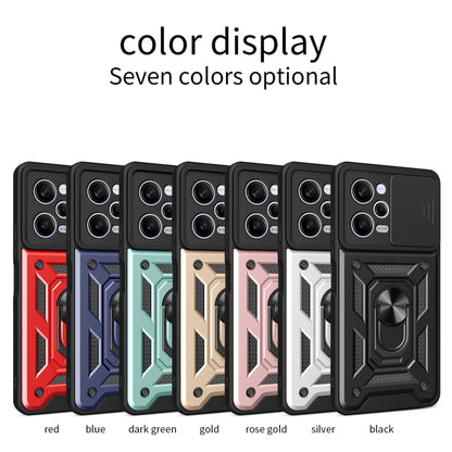 For Xiaomi Redmi Note 12 Pro 5G Sliding Camera Cover Design Phone Case(Black) - Note 12 Pro Cases by buy2fix | Online Shopping UK | buy2fix