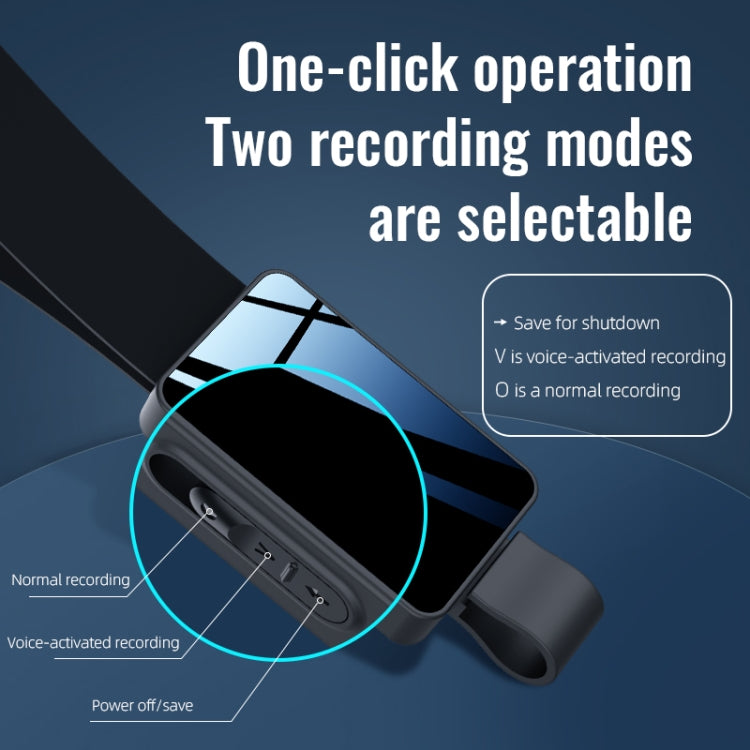 JNN K5 Dual Recording Mode Voice Recorder with Lanyard, Capacity:16GB(Grey) - Security by JNN | Online Shopping UK | buy2fix