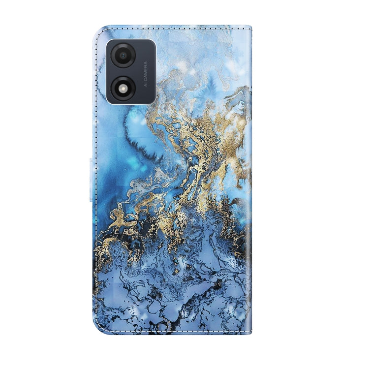 For Motorola Moto E13 3D Painting Pattern Leather Phone Case(Milky Way) - Motorola Cases by buy2fix | Online Shopping UK | buy2fix