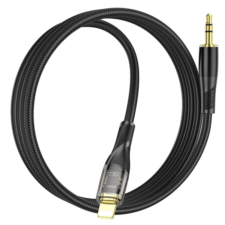 hoco UPA25 Transparent Exploration Version 8 Pin Digital Audio Conversion Cable, Length: 1m(Blue) - Video & Audio Cable by hoco | Online Shopping UK | buy2fix