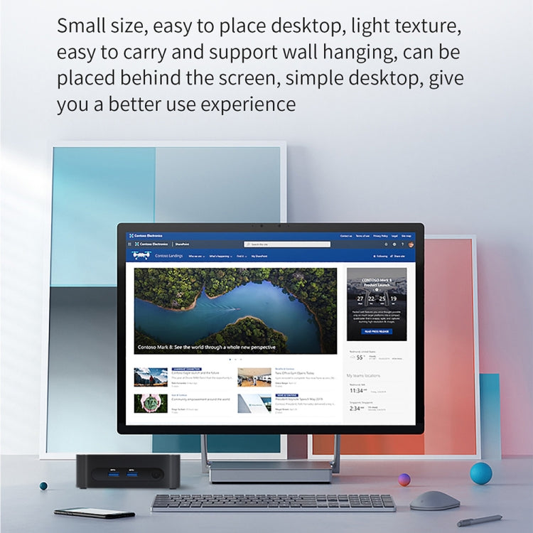 ZX03 Windows 11 Mini PC, Intel Alder Lake N95, Support Dual HDMI Output, Spec:16GB+256GB(US Plug) -  by buy2fix | Online Shopping UK | buy2fix