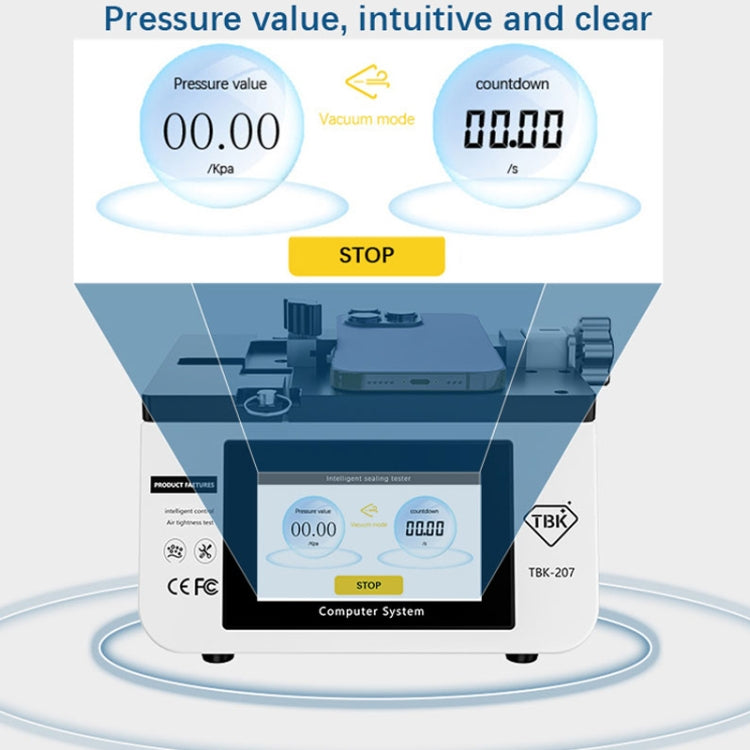 TBK-207 Portable Intelligent Air Tightness Detector Built-in Vacuum Pump(AU Plug) - Repair & Spare Parts by TBK | Online Shopping UK | buy2fix