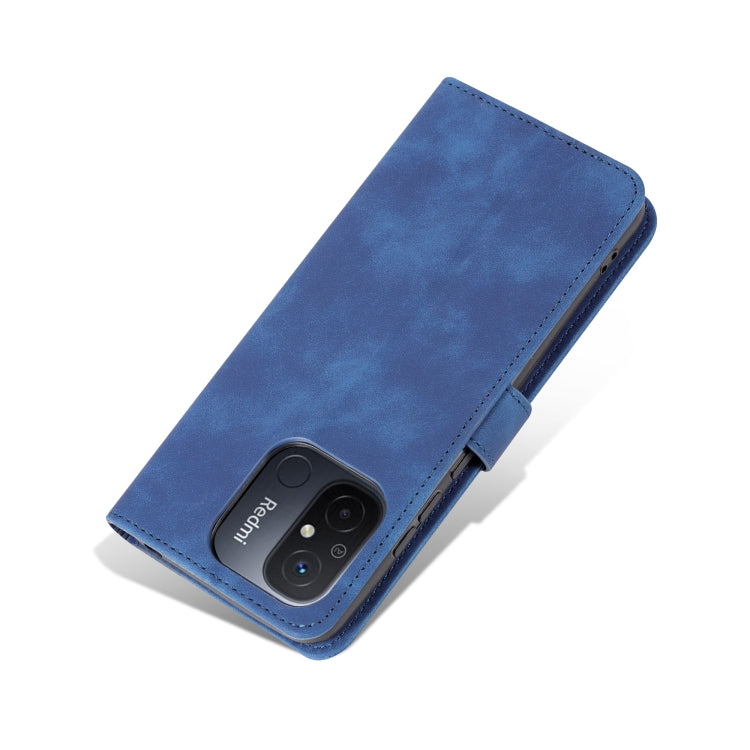 For Xiaomi Redmi 12C / Redmi 11A / Poco C55 AZNS Skin Feel Calf Texture Flip Leather Phone Case(Blue) - Xiaomi Cases by AZNS | Online Shopping UK | buy2fix