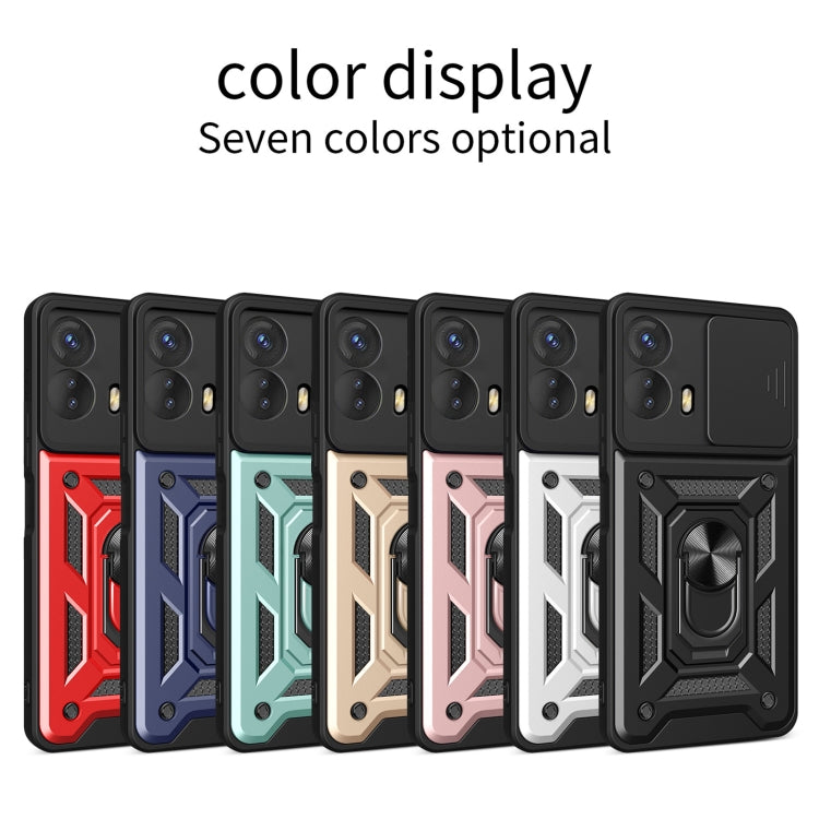 For Motorola Moto G53 5G Sliding Camera Cover Design TPU+PC Phone Case(Green) - Motorola Cases by buy2fix | Online Shopping UK | buy2fix