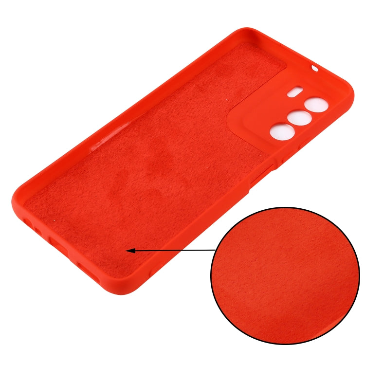 For Infinix Zero 5G 2023 Pure Color Liquid Silicone Shockproof Phone Case(Red) - Infinix Cases by buy2fix | Online Shopping UK | buy2fix