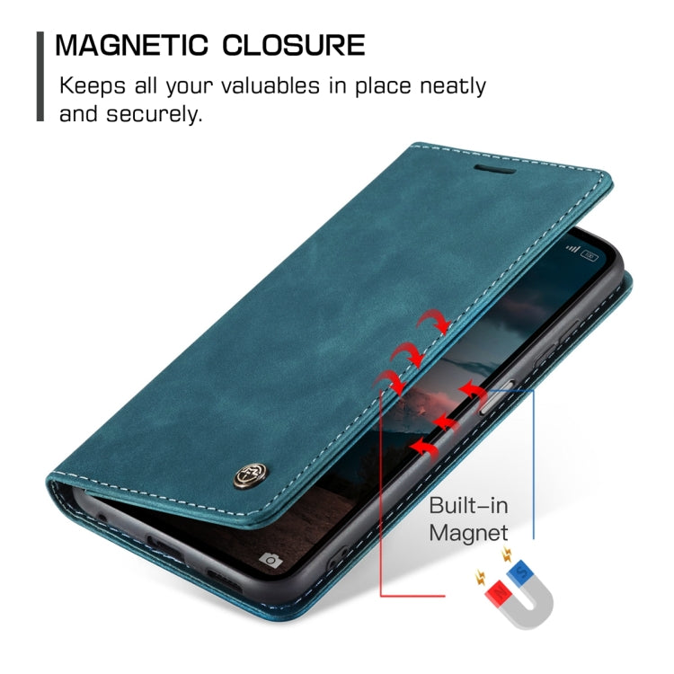 For Xiaomi Redmi Note 12 4G Global CaseMe 013 Multifunctional Horizontal Flip Leather Phone Case(Blue) - Xiaomi Cases by CaseMe | Online Shopping UK | buy2fix