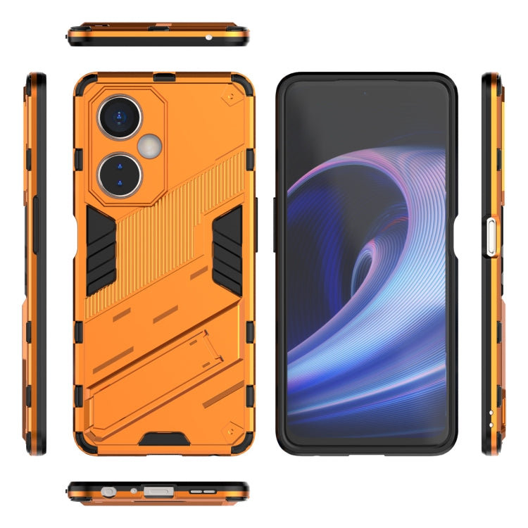For OnePlus Nord CE 3 Punk Armor 2 in 1 PC + TPU Phone Case with Holder(Orange) - OnePlus Cases by buy2fix | Online Shopping UK | buy2fix