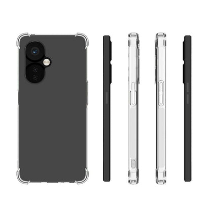 For OnePlus Nord CE 3 Lite Shockproof Non-slip Thickening TPU Phone Case(Transparent) - OnePlus Cases by buy2fix | Online Shopping UK | buy2fix