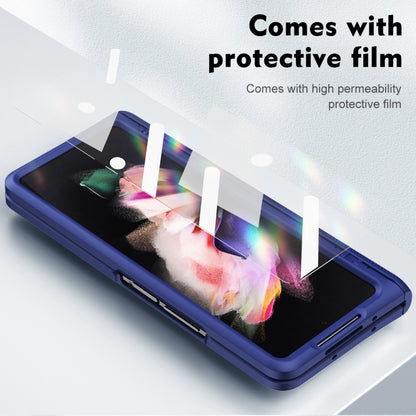 For Samsung Galaxy Z Fold4 5G integrated Shockproof Phone Case with Hinge(Blue) - Galaxy Z Fold4 5G Cases by buy2fix | Online Shopping UK | buy2fix