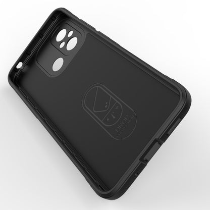 For Xiaomi Redmi 12C Magic Shield TPU + Flannel Phone Case(Grey) - Xiaomi Cases by buy2fix | Online Shopping UK | buy2fix
