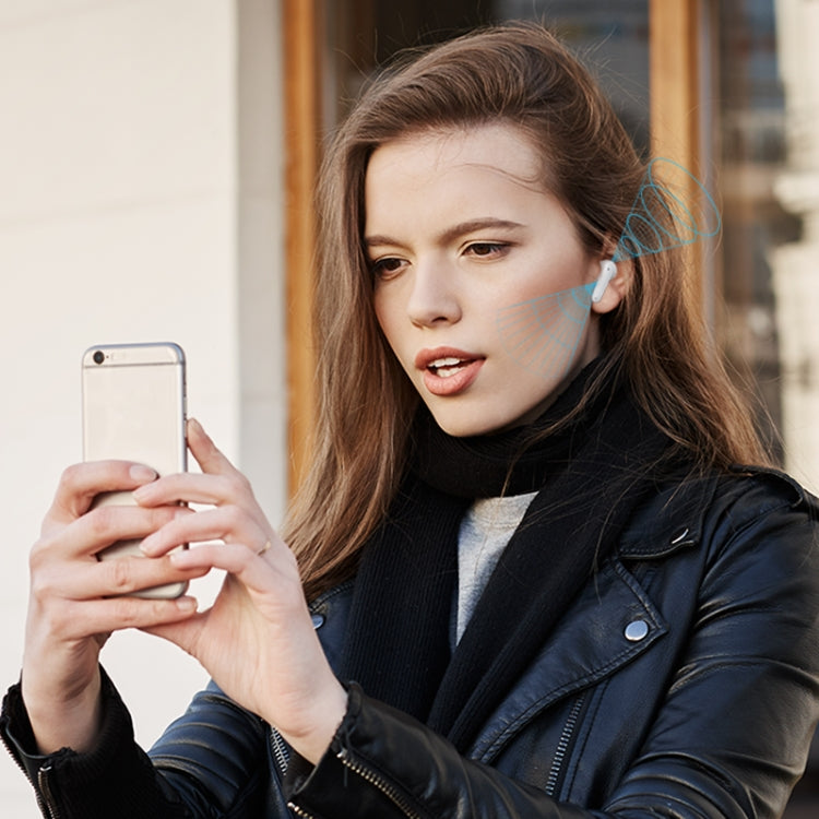 USAMS BE16 Ice Tray Series Transparent TWS In-Ear Wireless Bluetooth Earphone(Black) - TWS Earphone by USAMS | Online Shopping UK | buy2fix