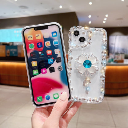 For iPhone 11 Pro Max Sunflower Diamond Phone Case(Transparent) - iPhone 11 Pro Max Cases by buy2fix | Online Shopping UK | buy2fix