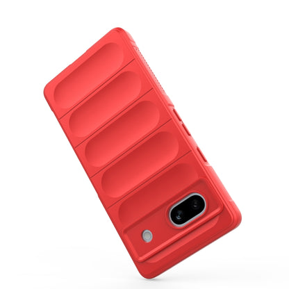 For Google Pixel 7a Magic Shield TPU + Flannel Phone Case(Red) - Google Cases by buy2fix | Online Shopping UK | buy2fix