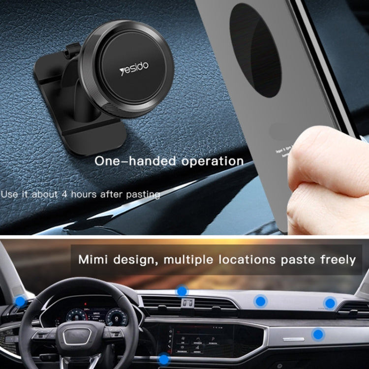 Yesido C60 Car 360 Degree Rotation Magnetic Phone Holder(Black) - Car Holders by Yesido | Online Shopping UK | buy2fix