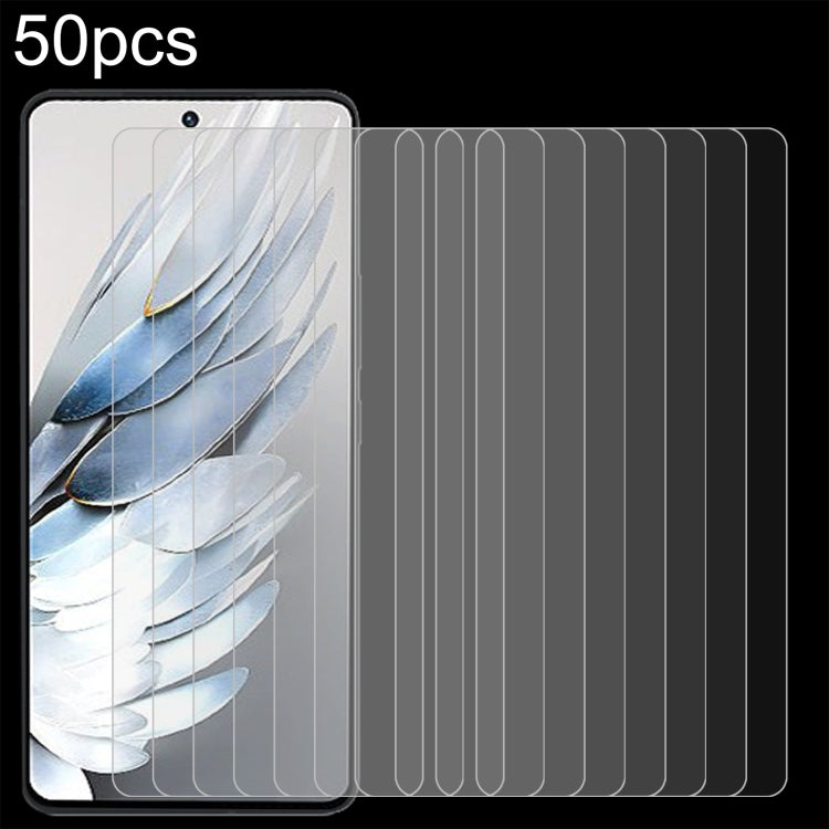 For ZTE nubia Z50S Pro 50pcs 0.26mm 9H 2.5D Tempered Glass Film - ZTE Tempered Glass by buy2fix | Online Shopping UK | buy2fix