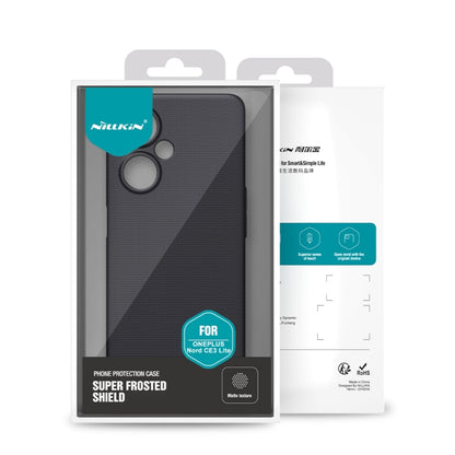 For OnePlus Nord CE 3 Lite NILLKIN Frosted PC Phone Case(Black) - OnePlus Cases by NILLKIN | Online Shopping UK | buy2fix