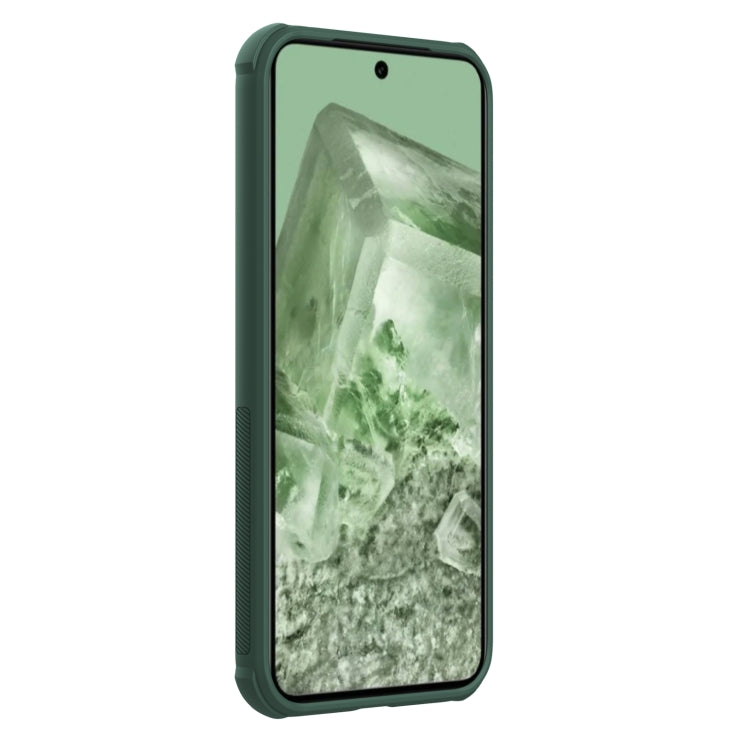 For Google Pixel 8a NILLKIN Frosted Shield Pro PC + TPU Phone Case(Green) - Google Cases by NILLKIN | Online Shopping UK | buy2fix