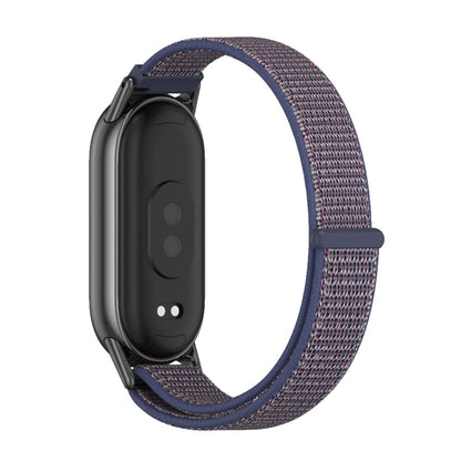 For Xiaomi Mi Band 8 / 9 / 9 NFC Mijobs Breathable Nylon Loop Watch Band(Midnight Blue Black) - Watch Bands by MIJOBS | Online Shopping UK | buy2fix